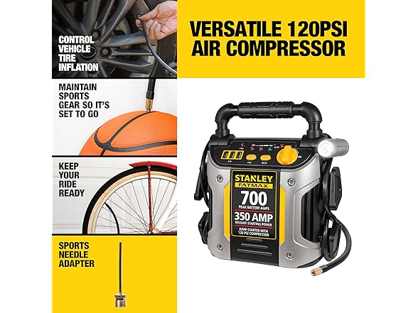 Stanley FATMAX J7CS Portable Power Station Jump Starter