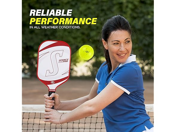 Spalding - Performance Pickleballs 40-Hole, 12 Pack