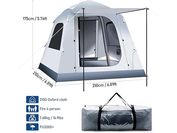 Nidebur Inflatable Camping Tent