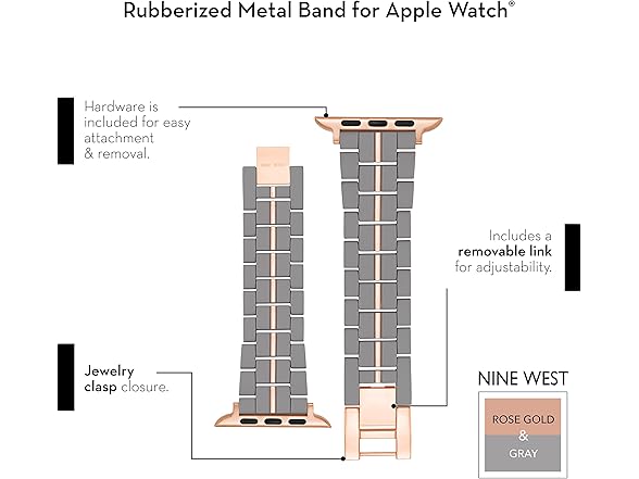 Nine West Rubber Bracelet Apple Watch 42mm