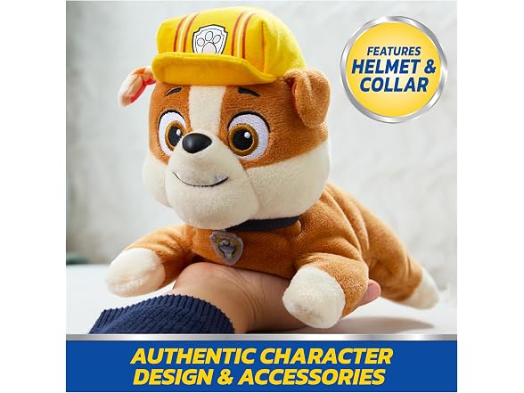 Paw Patrol GUND Rubble Plush Weighted 8”