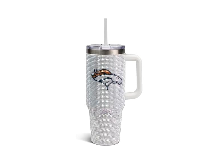 BRONCOS White Bling Tumbler (40oz)