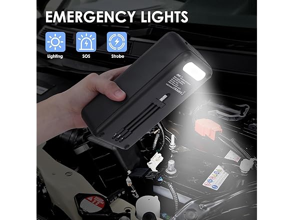 JIYHF 3000A Jump Starter with Air Compressor