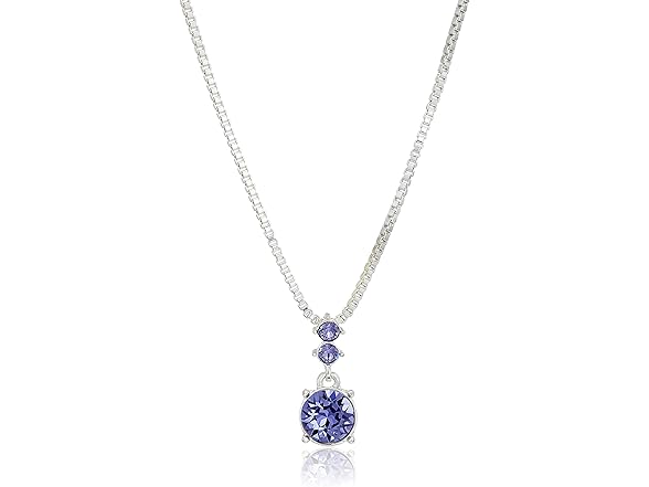 Nine West Women Purple Necklace Earrings Set - Gallery 2