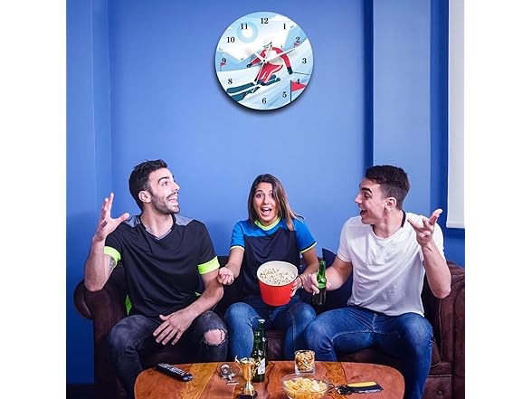 CIGERA 12 Inch Sports Wall Clocks