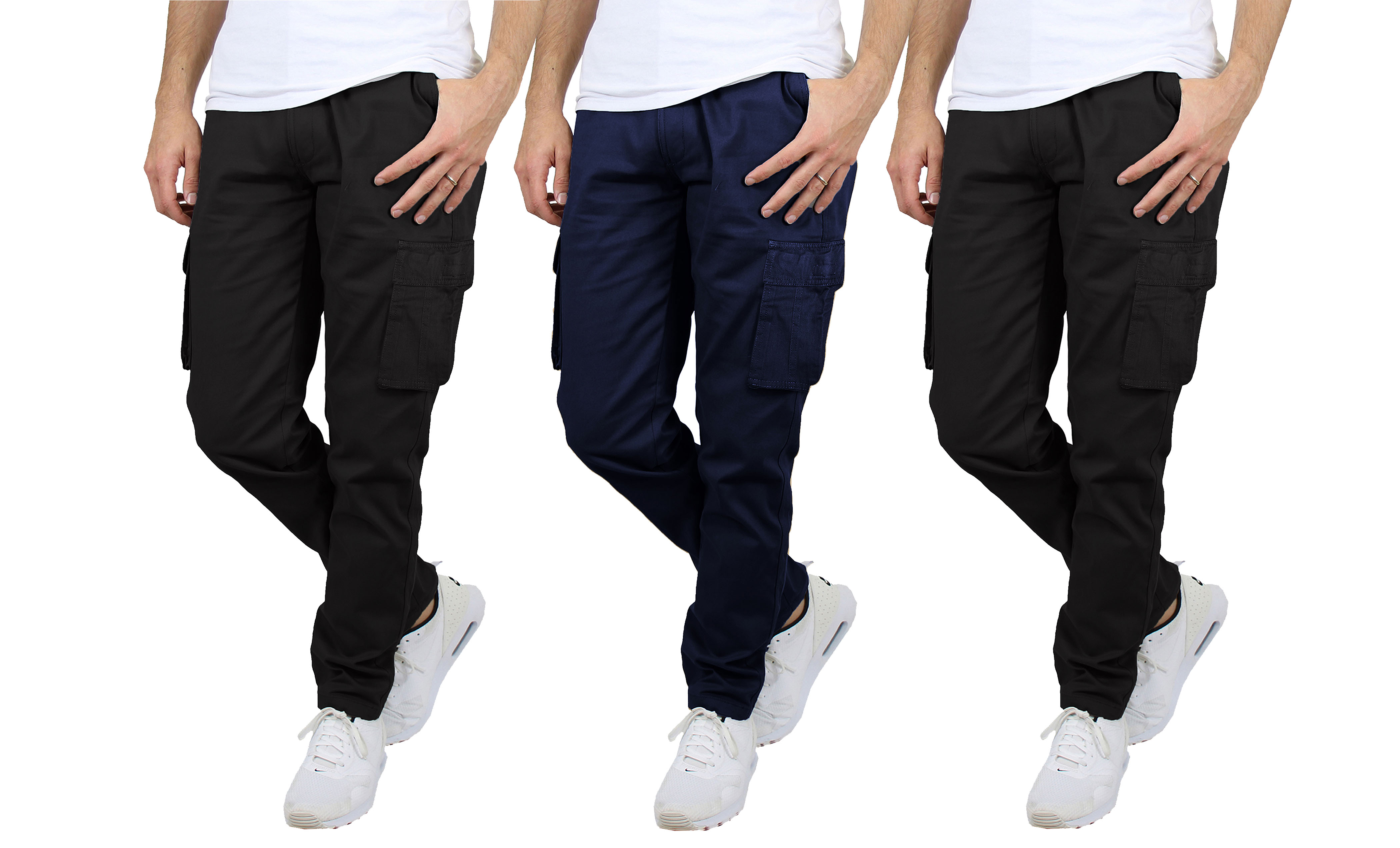 Men's Stretch Cargo Pants (1, 2 or 3 Pk) - Gallery 26
