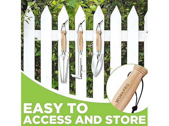 WORKPRO Garden Tool Set 3 Pcs Green