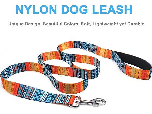 MayPaw Printing Floral Pattern Dog Leash, 6F