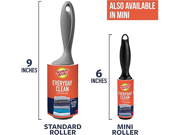 Scotch-Brite Lint Roller 2-Pk 200ct