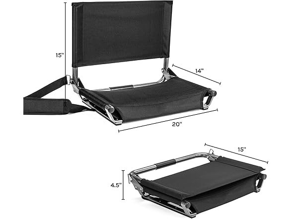 Cascade Tech Stadium Seat Extra Wide 20"