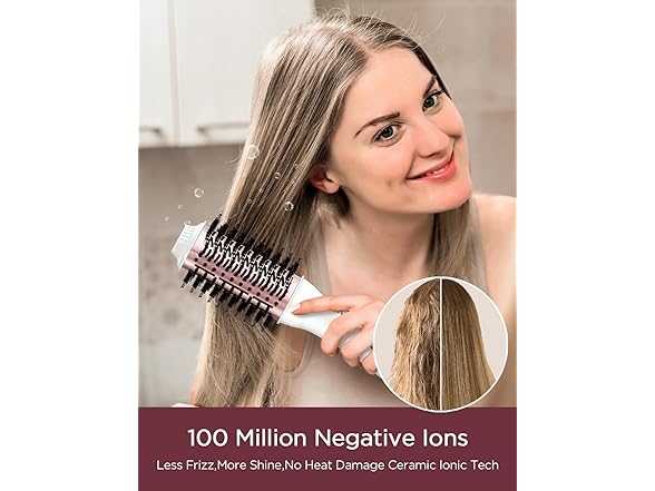 PLAVOGUE Hair Dryer Brush, Dual Voltage