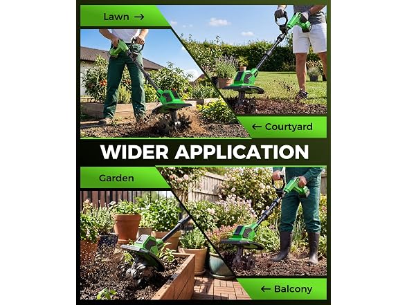 MiaEpic Cordless Tiller Cultivator