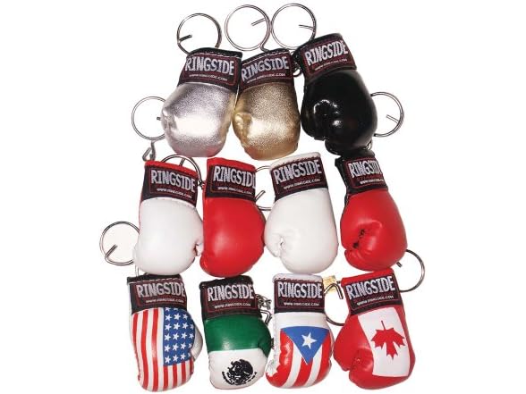 Ringside mens keyring, Red/Black, mini US