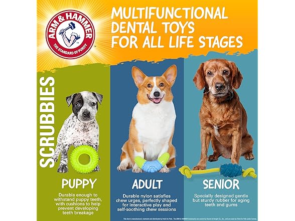 Arm & Hammer Scrubbies Boomerang Dental Chew Toy
