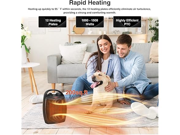 Quiet Portable Heater for Office Desk