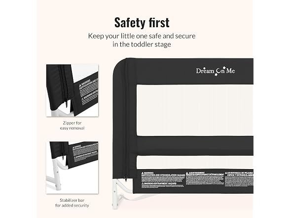 Dream On Me Mesh Security Bed Guard Rail