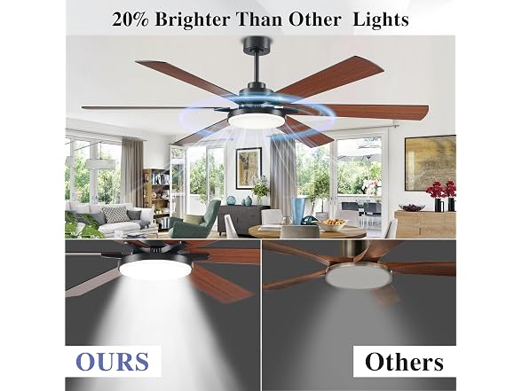 72in Indoor/Outdoor Ceiling Fan with Lights - Gallery 3