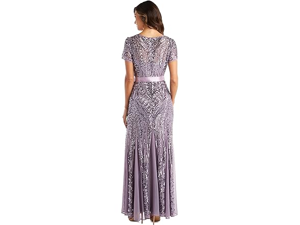 R&M Richards Women's Lavender Gown (10)