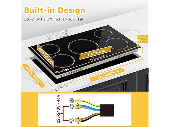 36 Inch Induction Cooktop