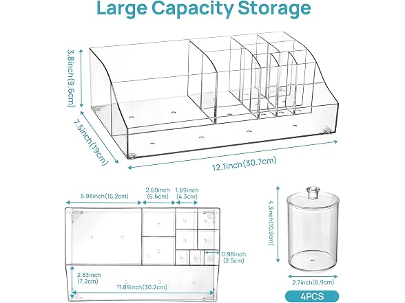 Vtopmart 5 PCS Bathroom Countertop Organizer