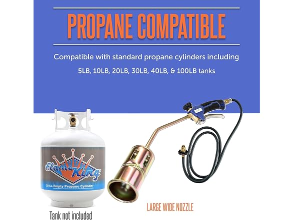 Flame King Propane Torch Kit Heavy Duty