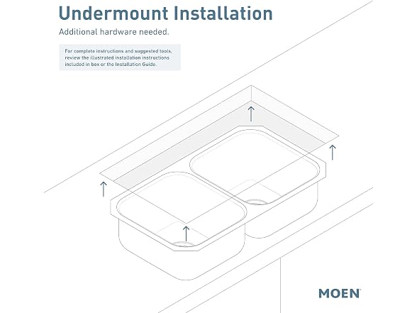 Moen 18-Gauge Stainless Steel Undermount 29"