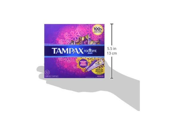 Tampax Radiant Plastic Tampons