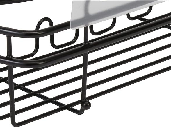 Bath Bliss Ultimate 3 Piece Adhesive Shower Caddy Set Black