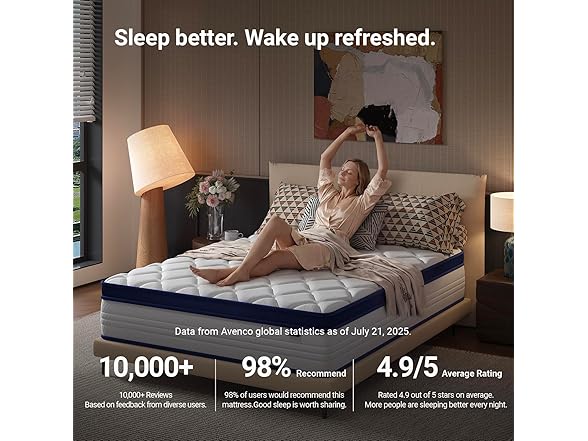Avenco 10 Inch Twin Mattress