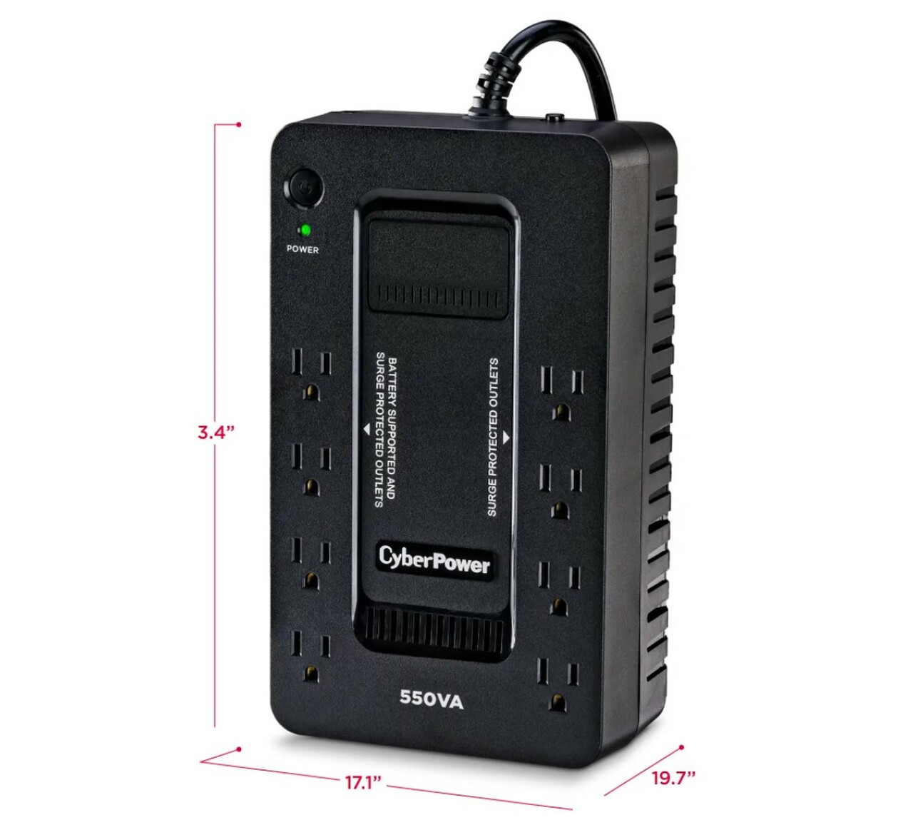 CyberPower SX550G 550VA/330W UPS System - Gallery 12