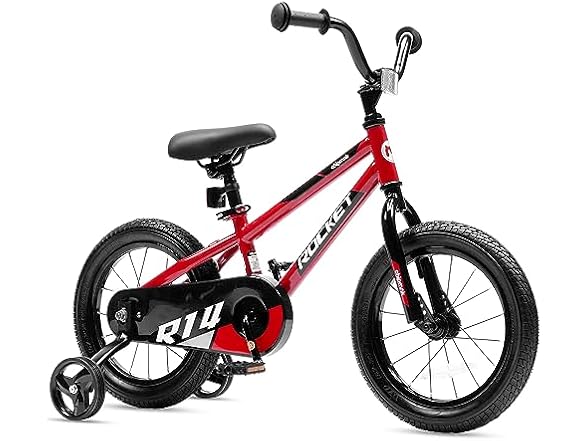 Chipmunk Kids Bike Toddlers 14 Inch Wheel Bicycle Beginners, Red