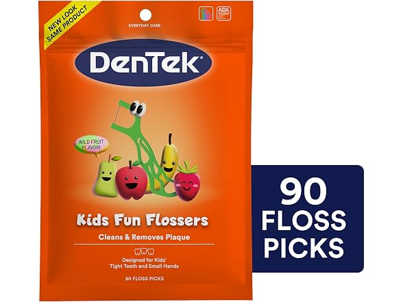 DenTek Fun Flossers Kids Floss Picks 90 Count