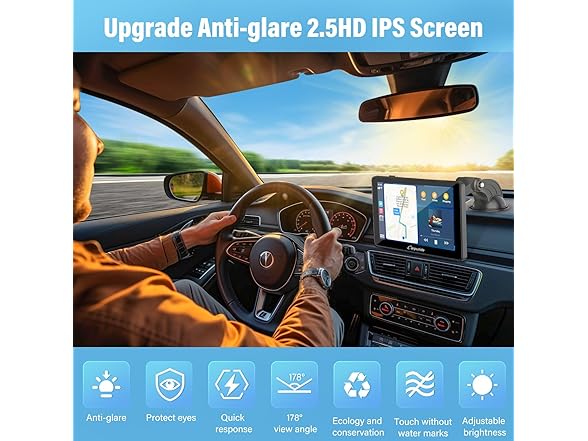 7" CarPlay Screen w/ GPS & Bluetooth