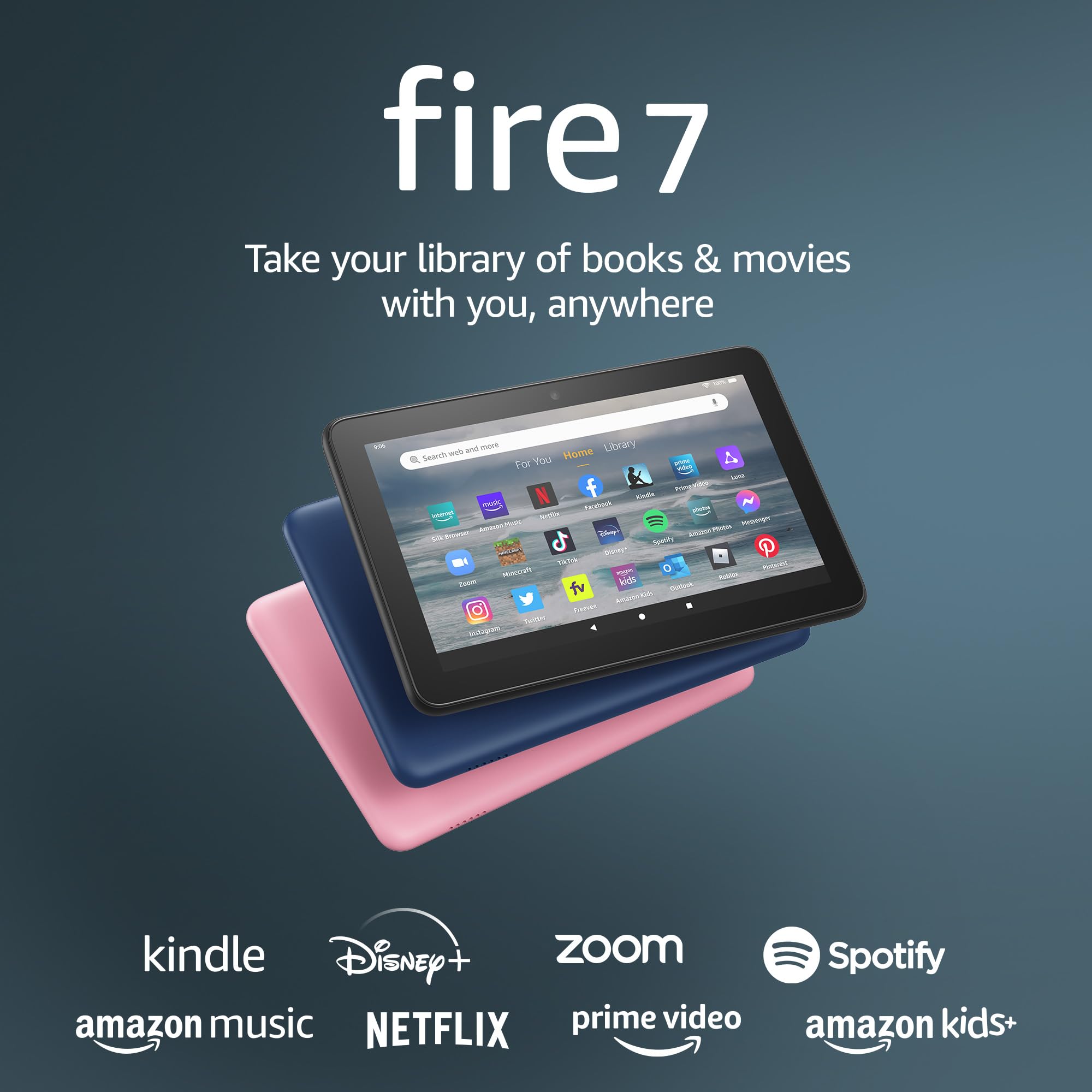 Fire 7 Tablet (2022, 12th Gen, Pink) - Gallery 9