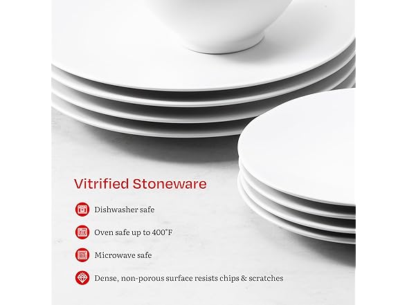 Eater x Zwiesel Fortessa Tempus Stoneware, 16 Piece Set Linen