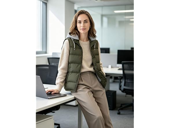 Zshow Women (M) Quilted Winter Puffer Vest