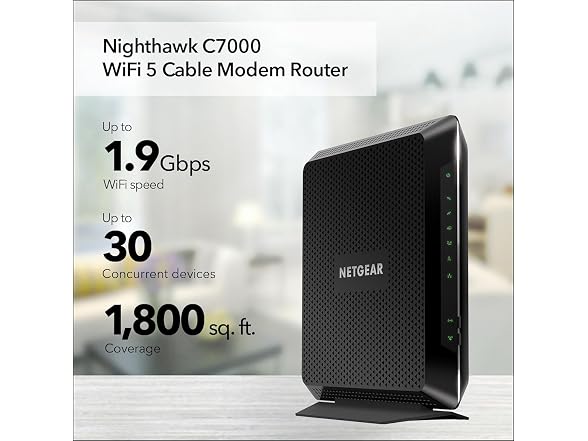 Netgear C7000-100NAR NetGear AC1900 WiFi Cable Mode