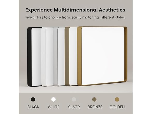 JISOSO Rectangle Bathroom Mirror