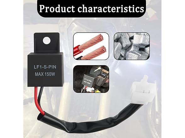 12V LED Flasher Relay 2-Pin