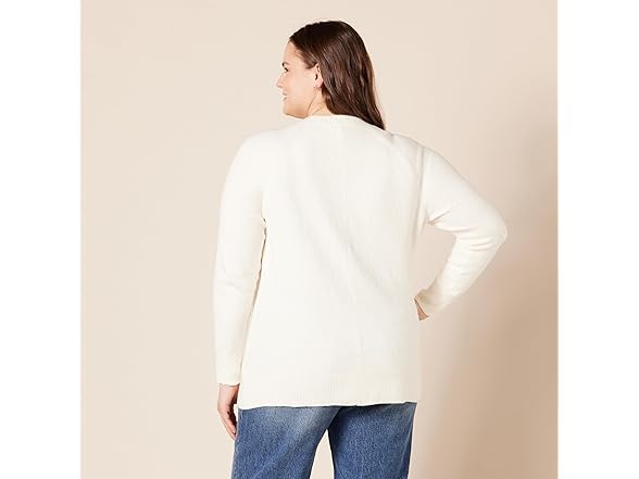 Amazon  Essentials Classic Crew Sweater Ivory 6X