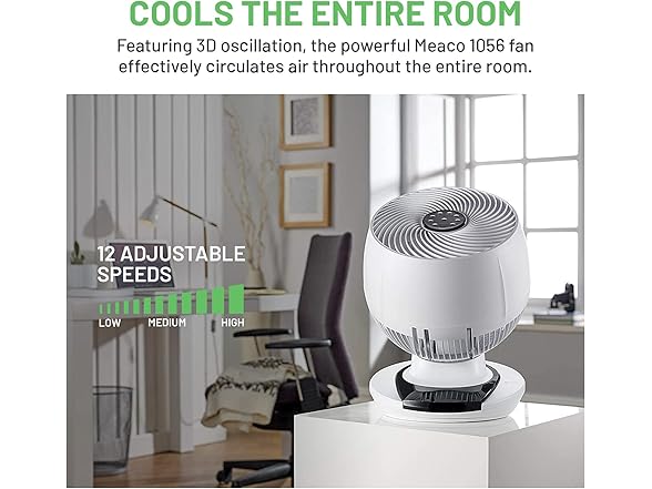 MeacoFan 1056 Ultra-Quiet Desk Fan