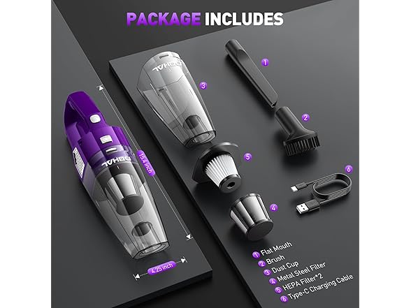 DBHAL Handheld Vacuum Cordless