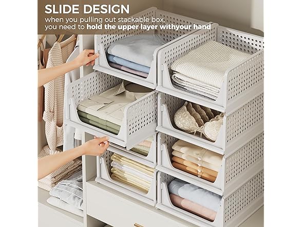 NeatNok Stackable Storage Bins