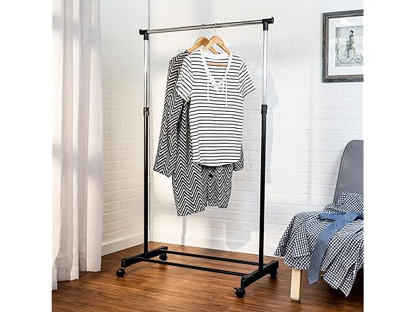 Honey-Can-Do Rolling Metal Clothes Rack