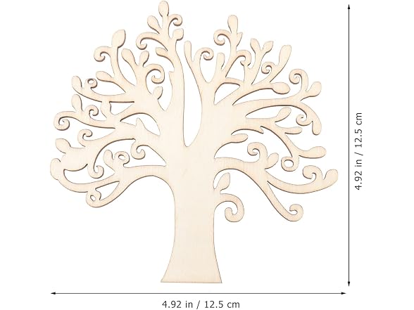 Veemoon 20Pcs Unfinished Wooden Tree