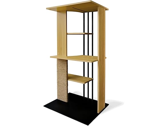 4 Cats and Dogs CALTR-L Cali Cat Tree Oak