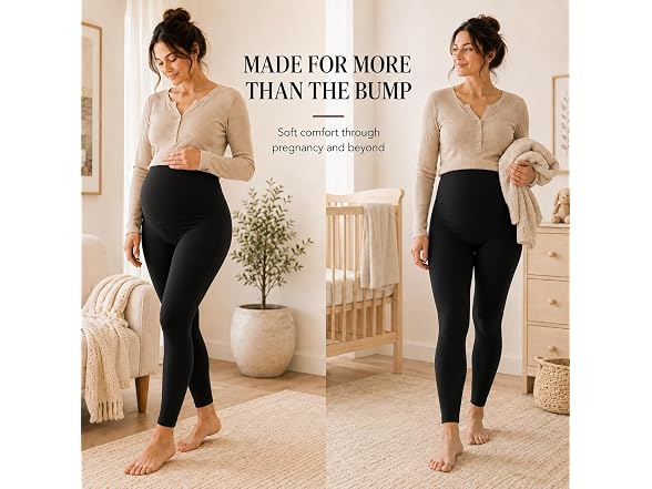Sunzel Maternity Leggings 28in L Black