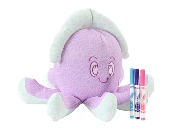 Animal Adventure Crayola Color Me Plush, Octopus