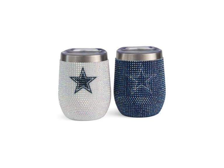 COWBOYS Bling Wine Tumblers 2pk