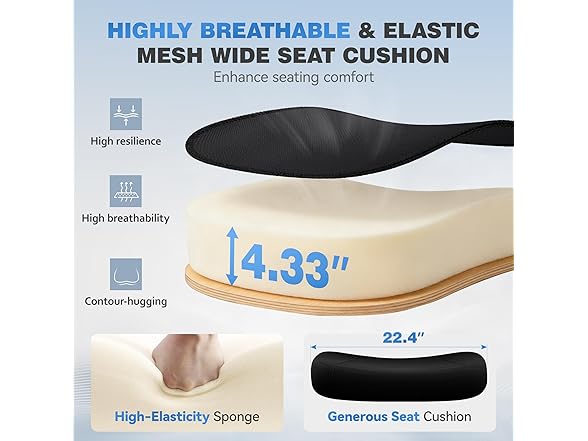 TECHREST Ergonomic Office Desk Chair